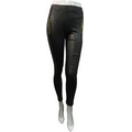 Faux Leather Legging with Zippers and Back Pockets